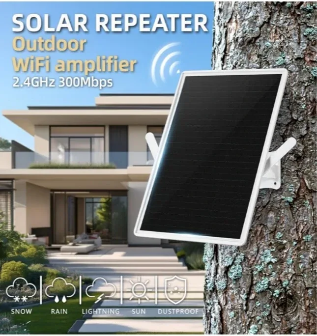 WiFi Extender Signal Booster Solar Battery Outdoor image indicator(6)