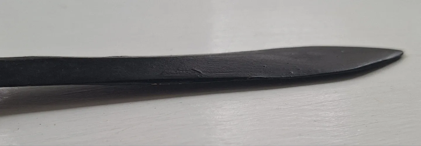 Bintage 1970s Hand Carved Wooden Duck Letter Opener image indicator(3)