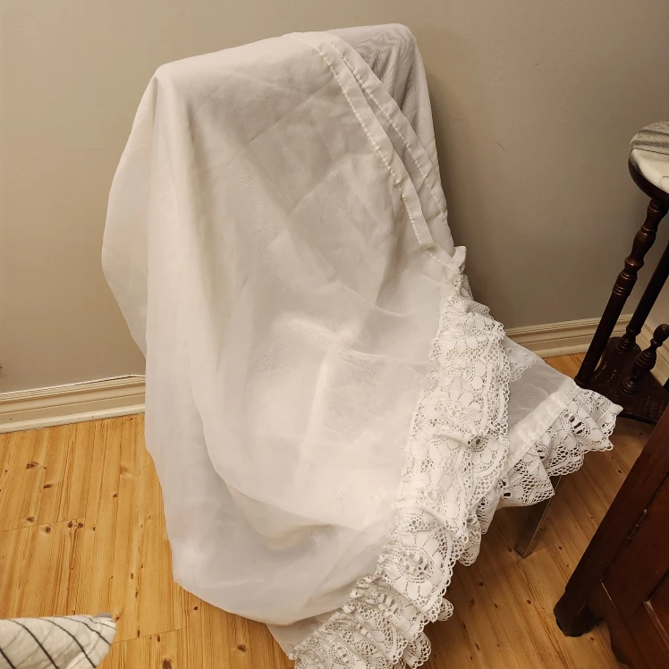 Embossed Patterned Curtains - Off White