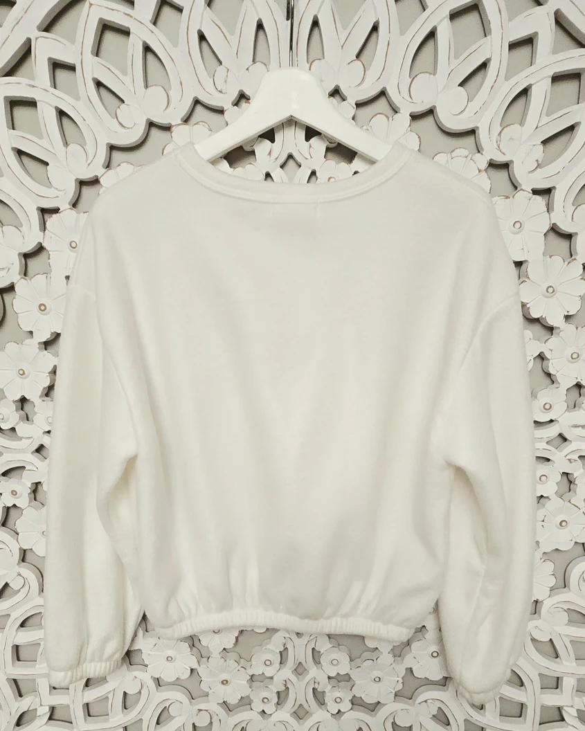New with tag  Oak + Fort White Sweatshirt - Size OS/TU - photo 2