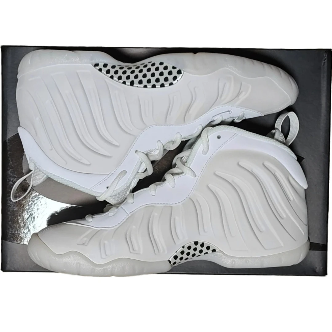 *NIB* 6.5Y — Nike Little Posite One "Triple White" - photo 4