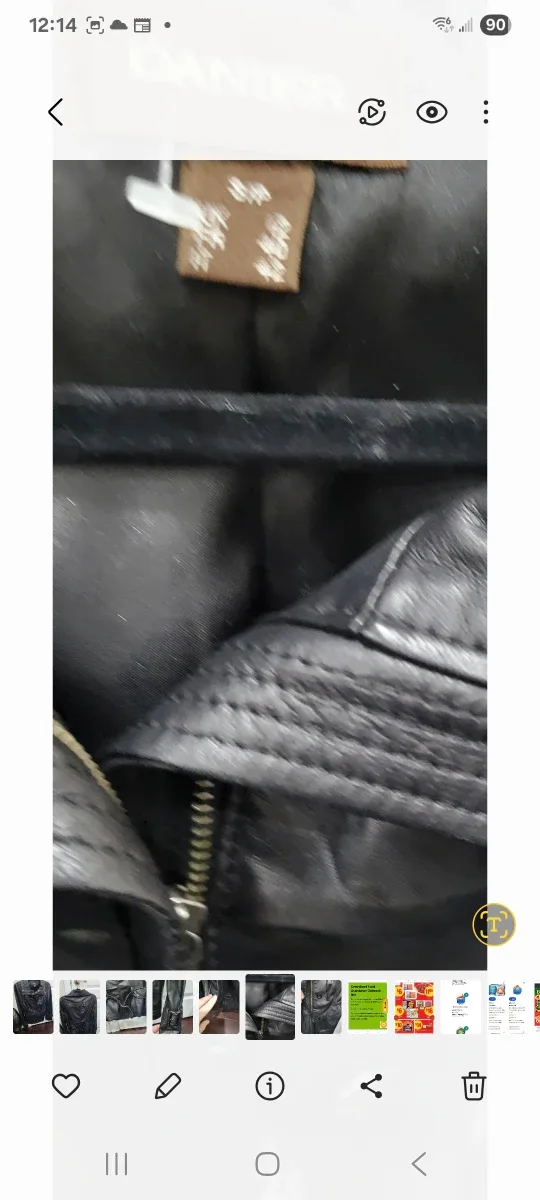 Danier Black Leather Jacket - Size small image indicator(2)