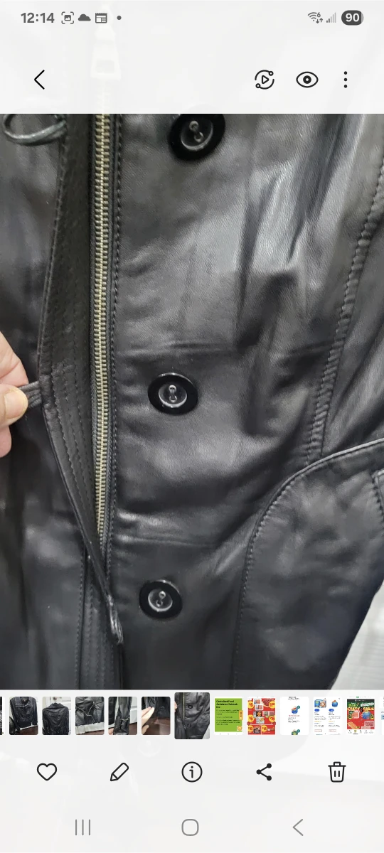 Danier Black Leather Jacket - Size small - photo 3