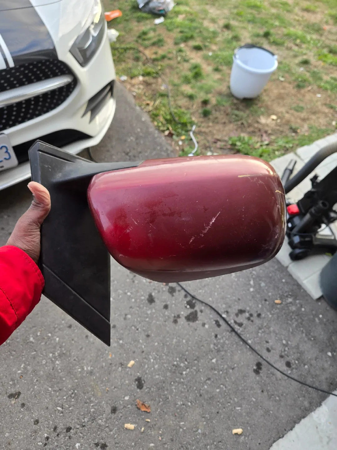 Car Side Mirror - Red image indicator(2)