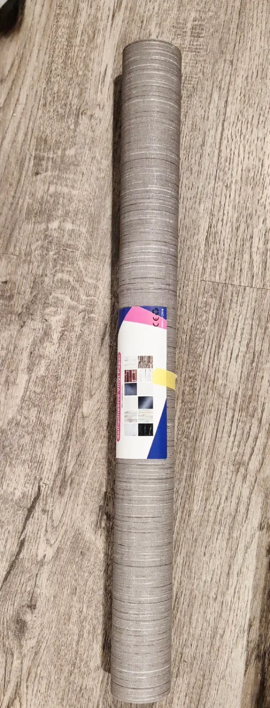 Silver Grasscloth Textured Peel & Stick Wallpaper 23.6"x196" image indicator(3)