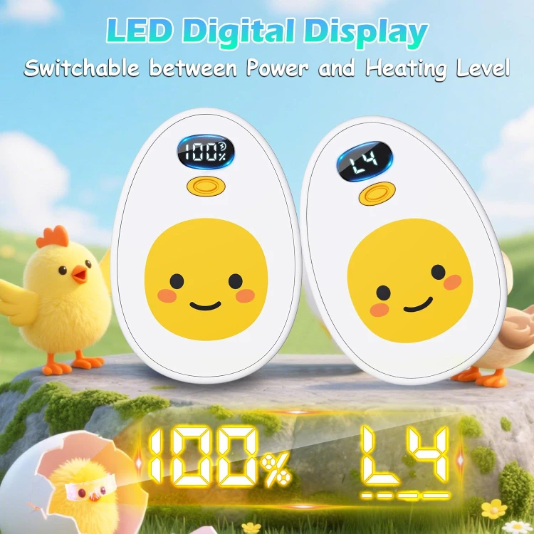 NEW 2pc Pack Egg Electric Hand Warmers Rechargeable - photo 5