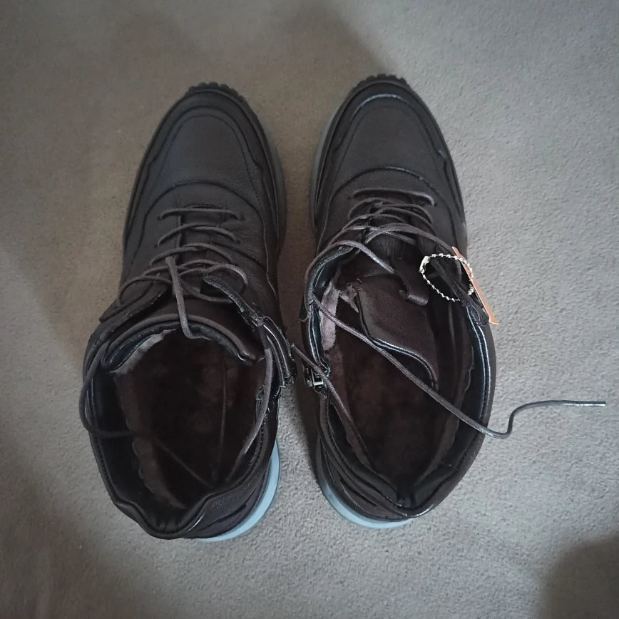 Men's Black Leather Ankle Boots