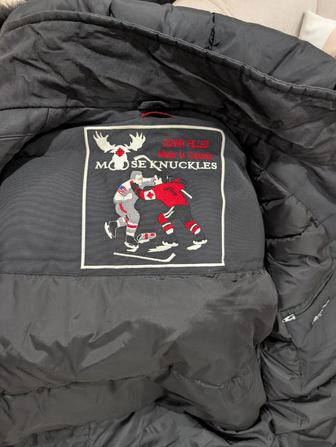 Moose Knuckles Down Filled Black Jacket - photo 3