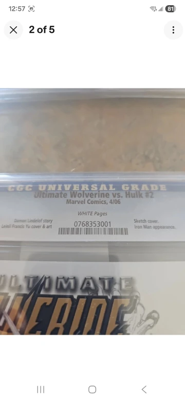 CGC Universal Grade 9.8 Ultimate Wolverine vs Hulk #2 - photo 2