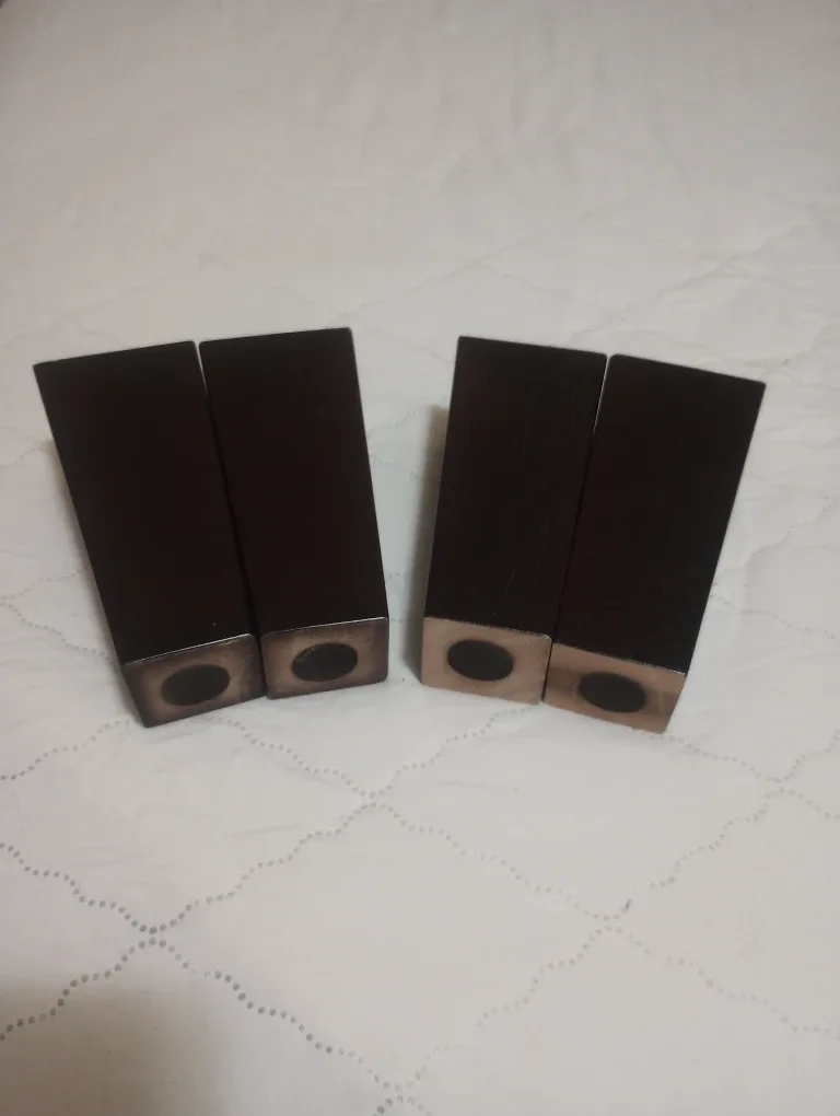 FULL SET ~ 6 inch ~ Espresso Wood Furniture Legs image indicator(2)