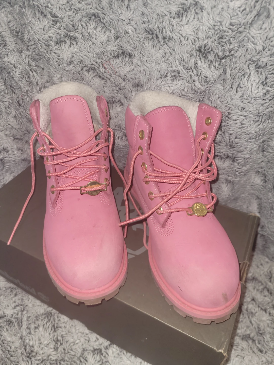Timberland Premium 6 in Shearling Boot - Pink, Youth Size 3 - photo 2