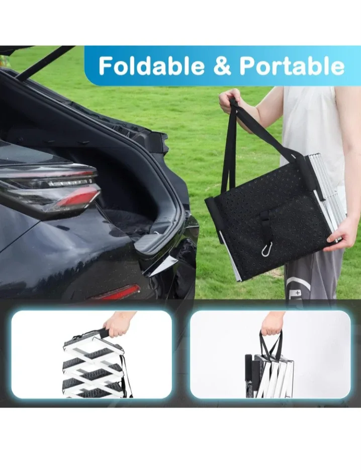 Aluminum Pet Stairs - 5 Steps - Black image indicator(3)