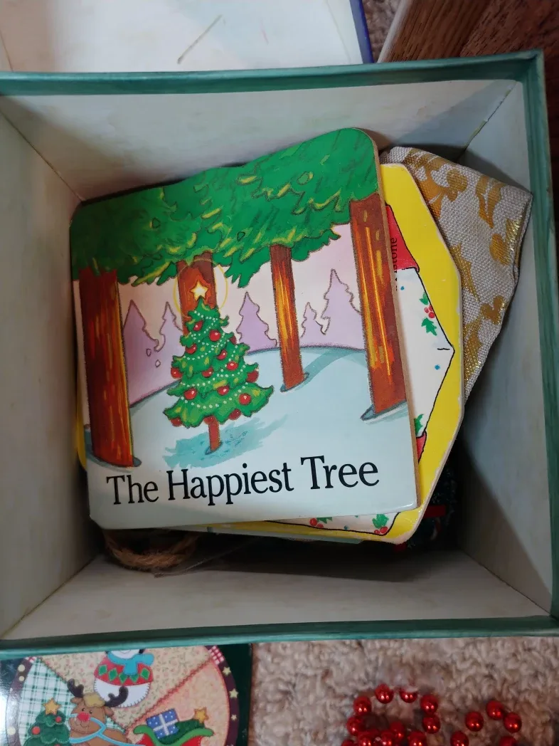 Christmas Decorations w/ Festive Storage Bins image indicator(6)