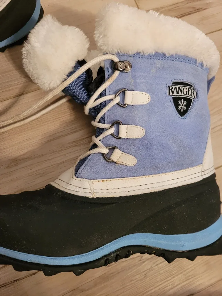 Ranger Snow Boots - Blue & White Girls Size 2 image indicator(10)