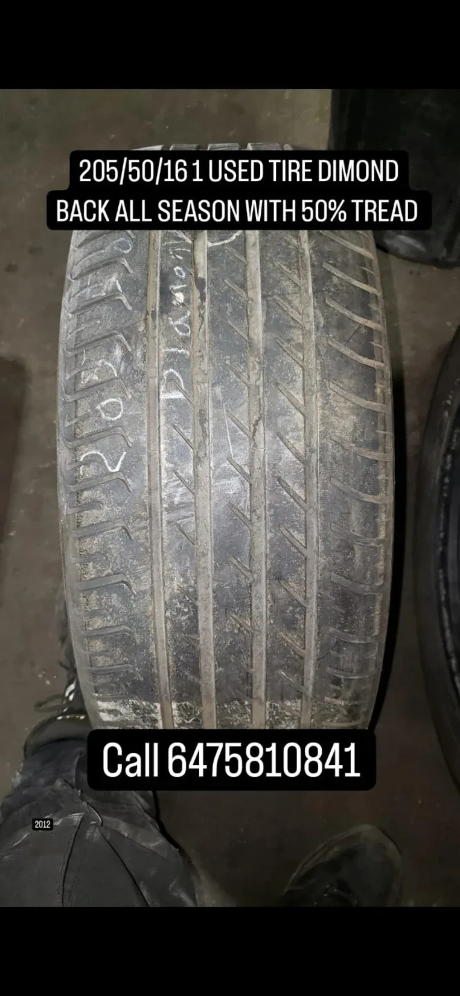 Used Dimond Back All Season Tire 205/50/16 thumbnail
