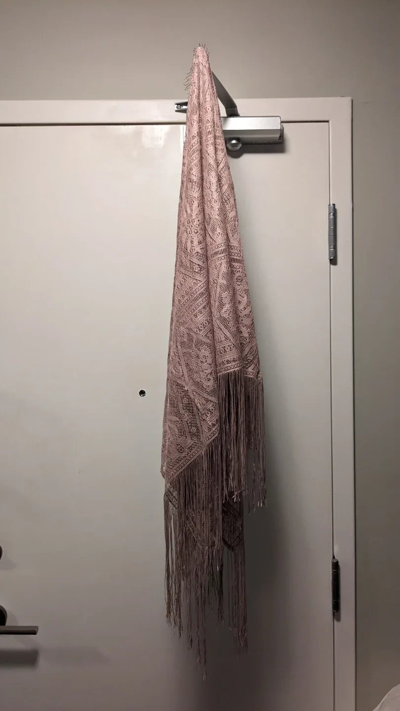 Michael Kors Crossbody Bag - Light Pink w/ Matching Lace Scarf image indicator(2)