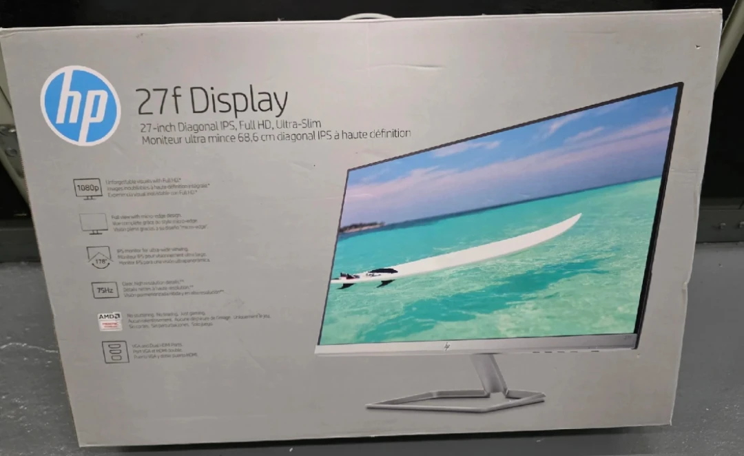 HP 27f Display - 27-inch IPS Monitor