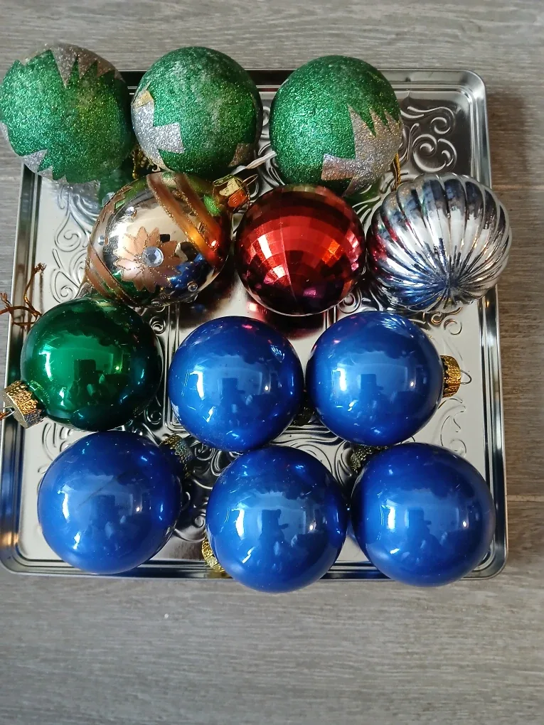 Christmas Ornaments available. Assorted Colours. Non-negotiable.