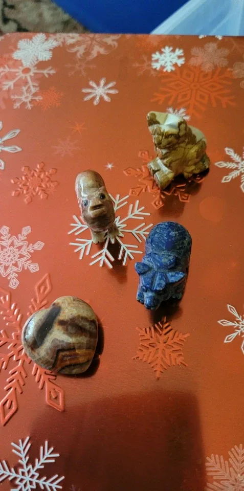 Four Carved Stone Animal Figurines