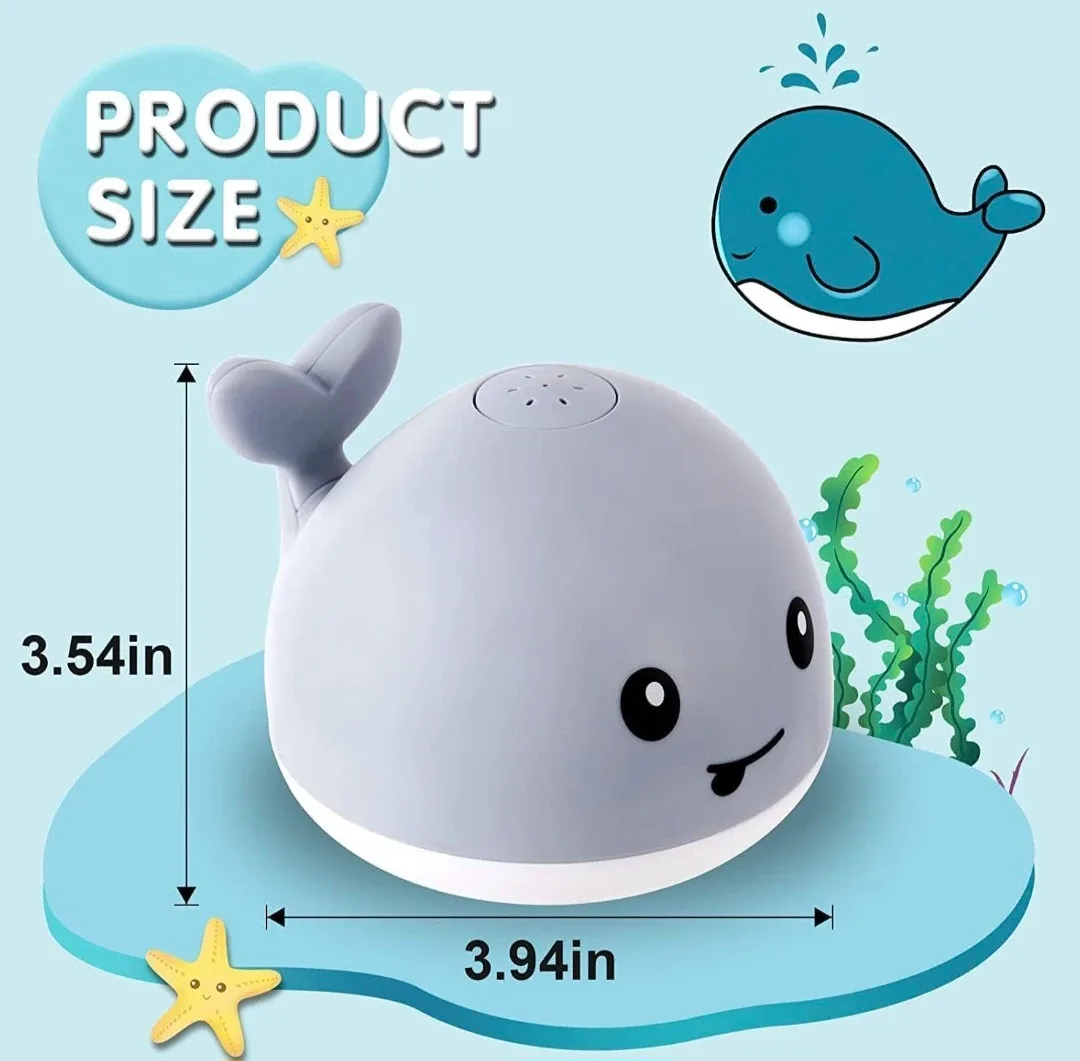 Whale Bath Toy with Sprinkler image indicator(2)