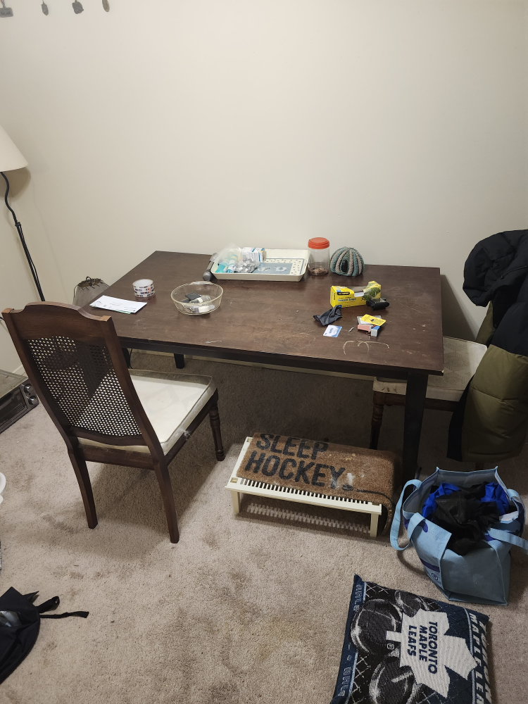 Brown Dining Table (59" x 35")