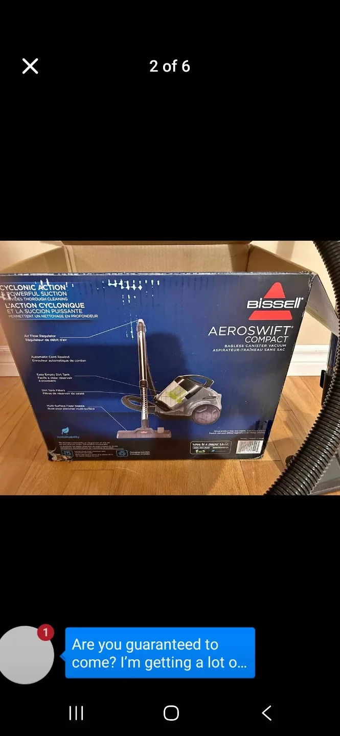 Bissell AeroSwift Bagless Canister Vacuum image indicator(2)