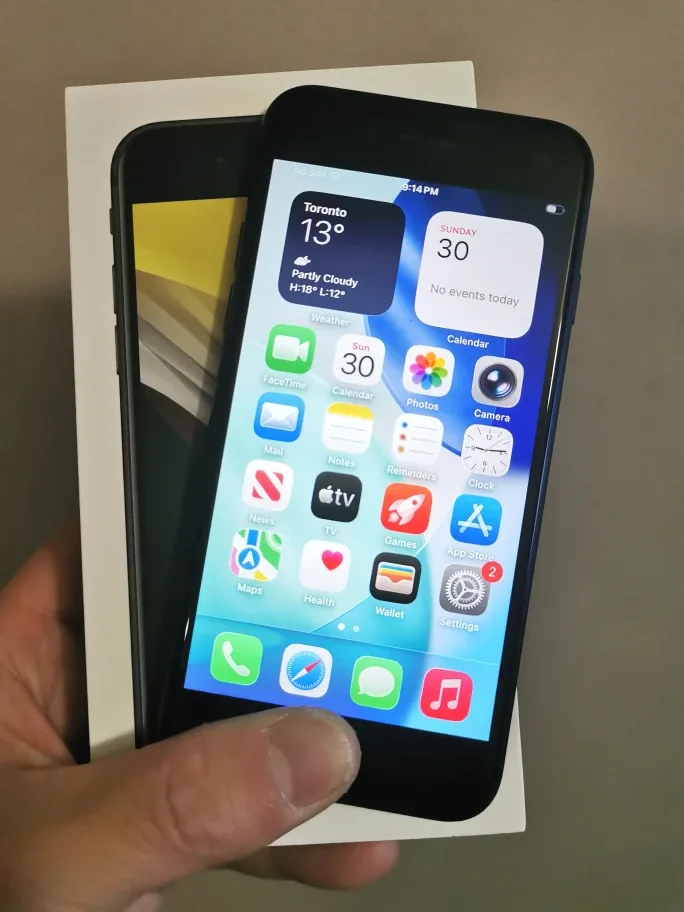 iPhone SE 64G Black 100% battery health