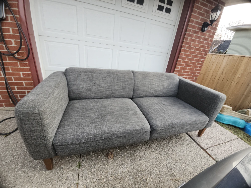 Grey Three-Seater Sofa -Structube Maui - photo 4