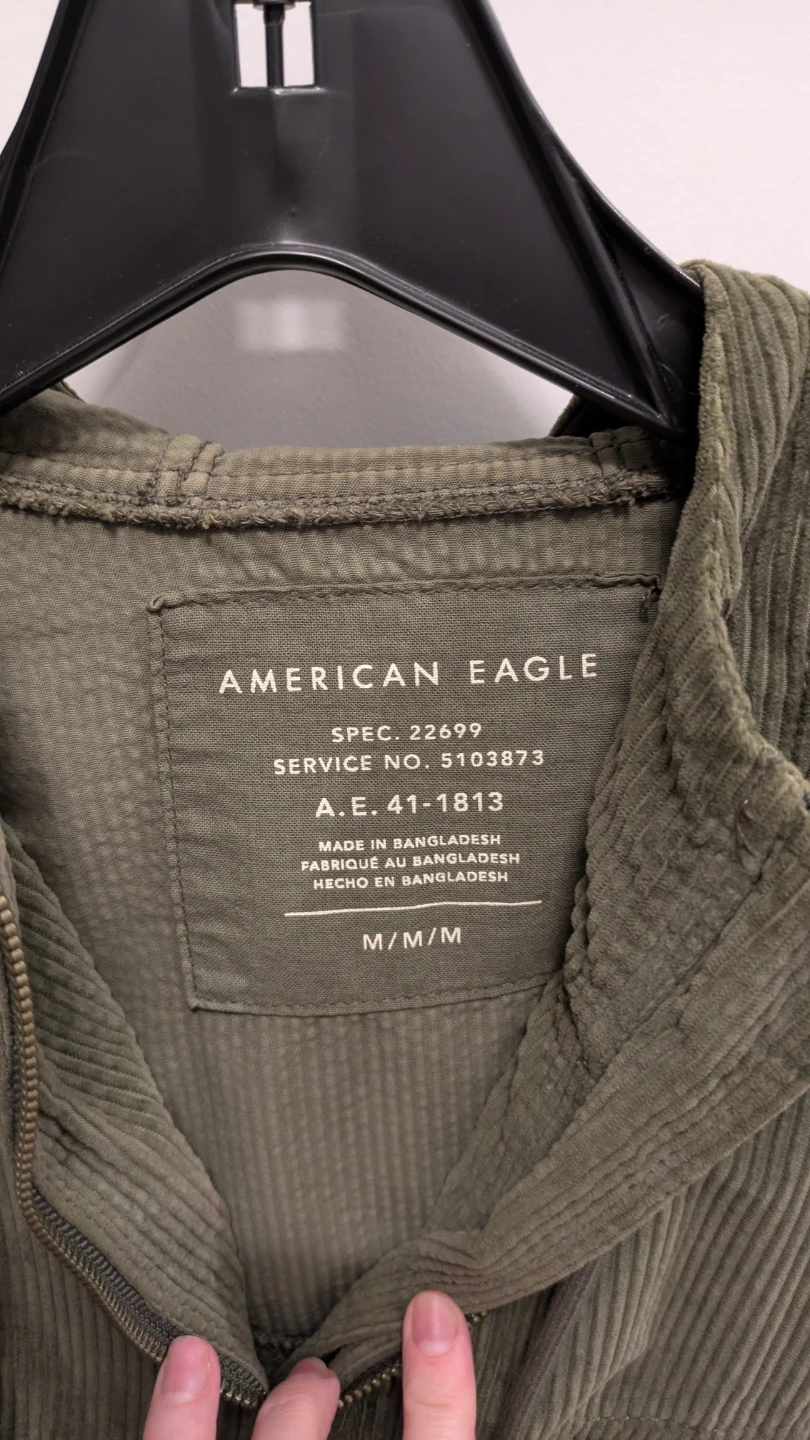 American Eagle Corduroy Hoodie - Size M - photo 3