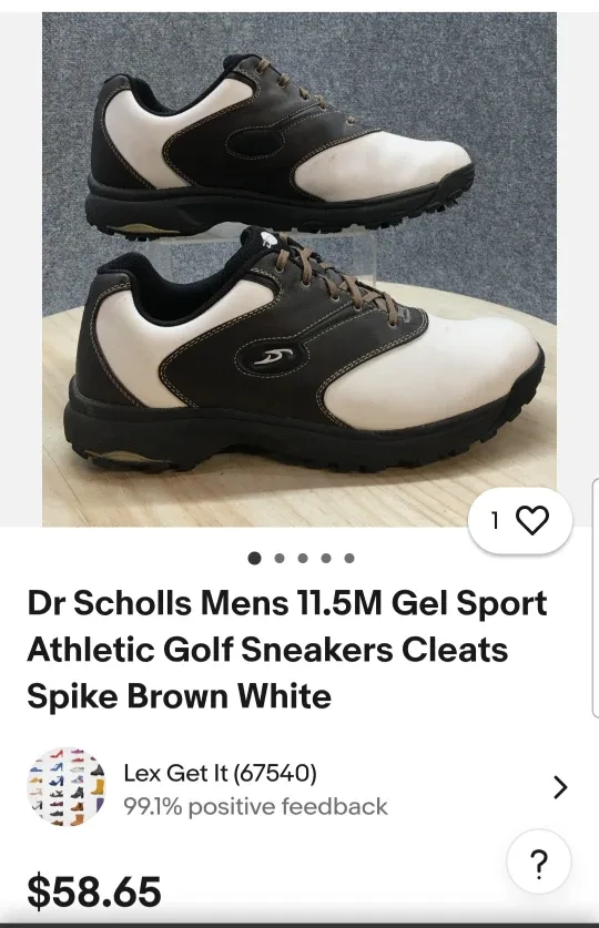 Dr Scholl's Chip Golf Shoes, Size 8W 👟 image indicator(5)