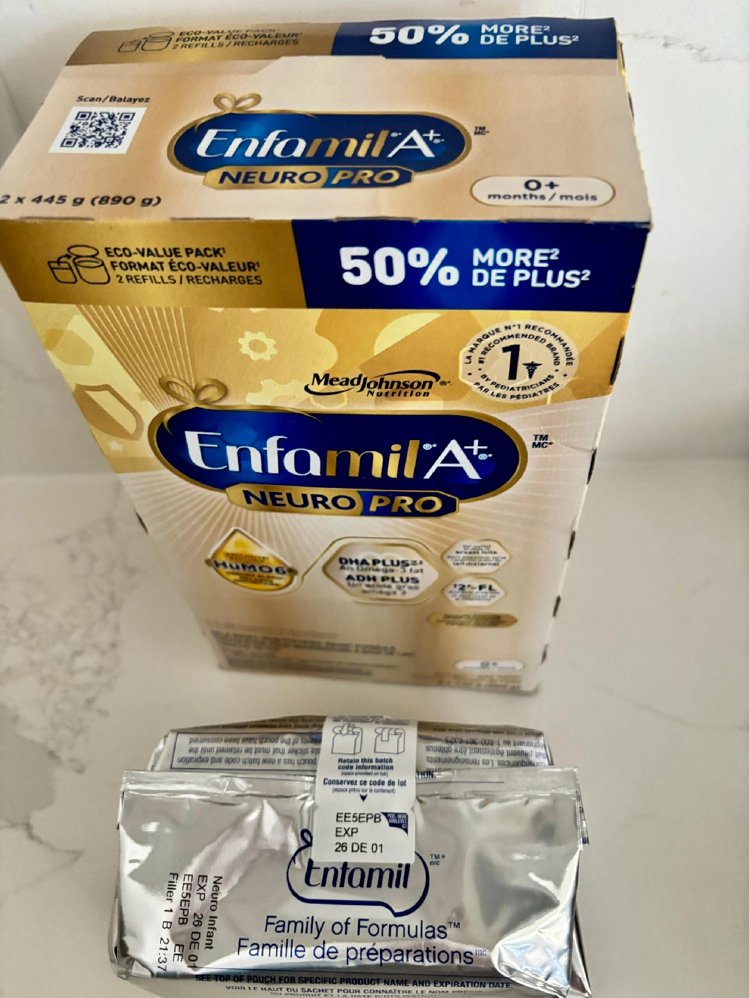 Enfamil NeuroPro A+ Infant Formula-Sealed & Opened Packs