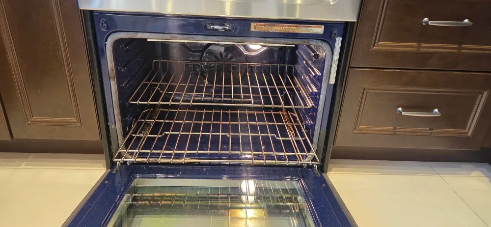 30" Kitchen Aid Dual-Fuel double oven stove image indicator(10)