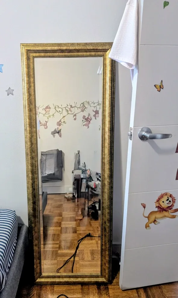 Gold Framed Full Length Mirror image indicator(2)