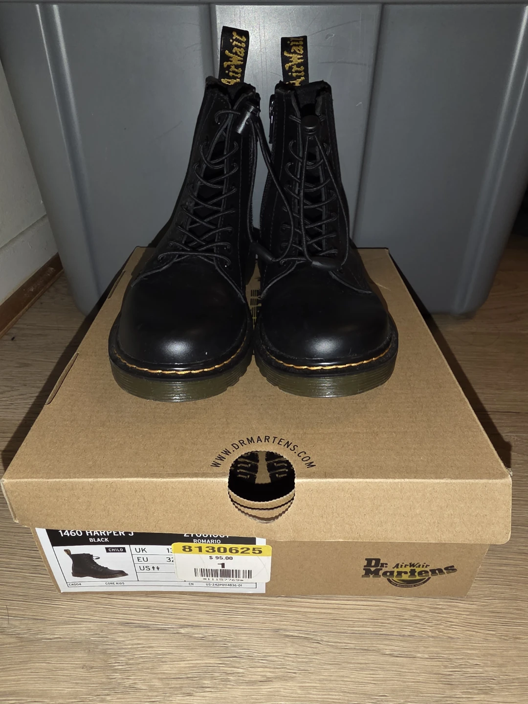Dr. Martens 1460 Harper J Black Boots - US1 - photo 2