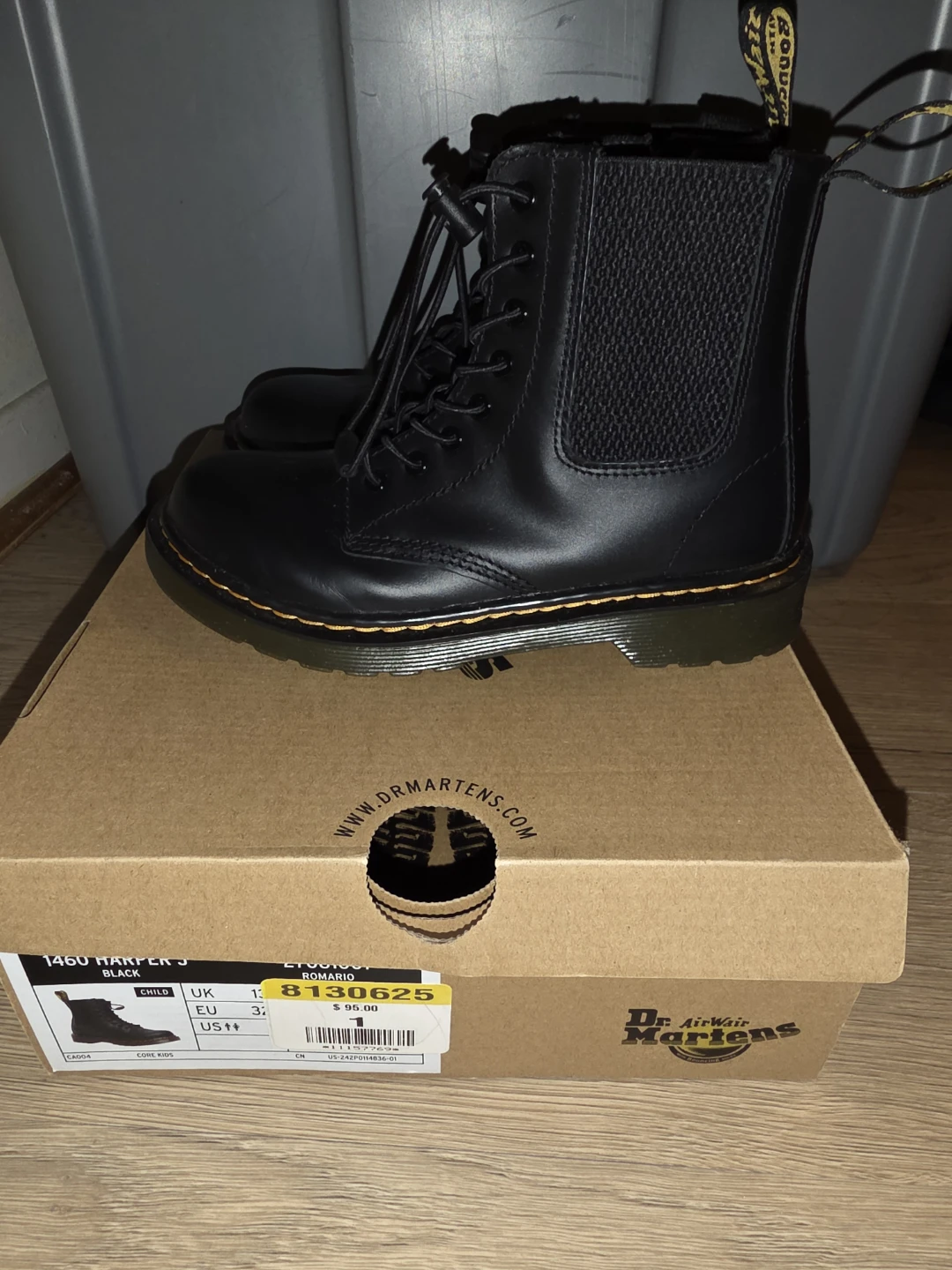 Dr. Martens 1460 Harper J Black Boots - US1 - photo 3