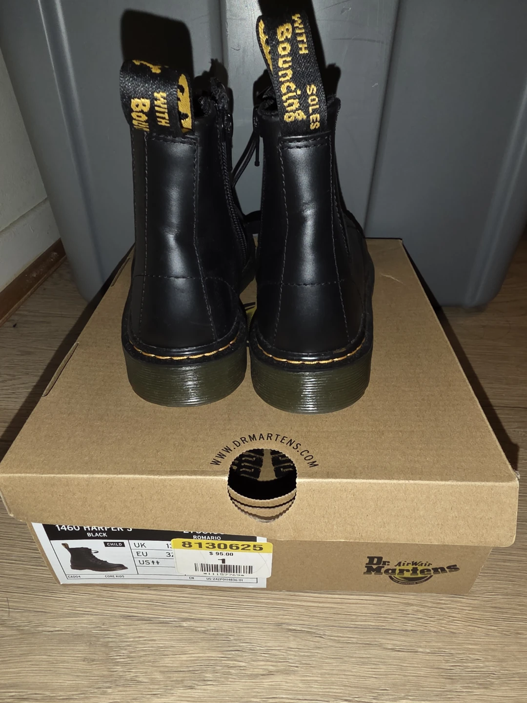 Dr. Martens 1460 Harper J Black Boots - US1 - photo 4