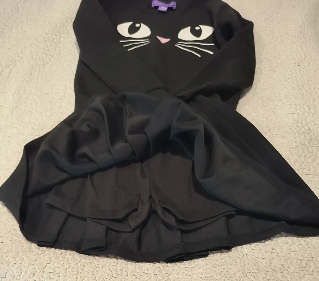 Violet Skye Black Cat Dress - Size M (8) image indicator(3)