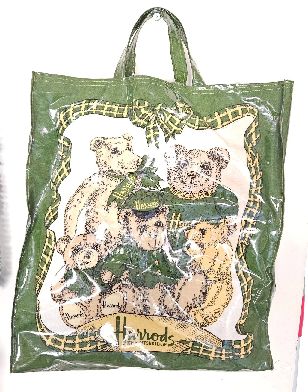 Vintage Harrods Knightsbridge Teddy Bears Tote Shopping Bag image indicator(2)