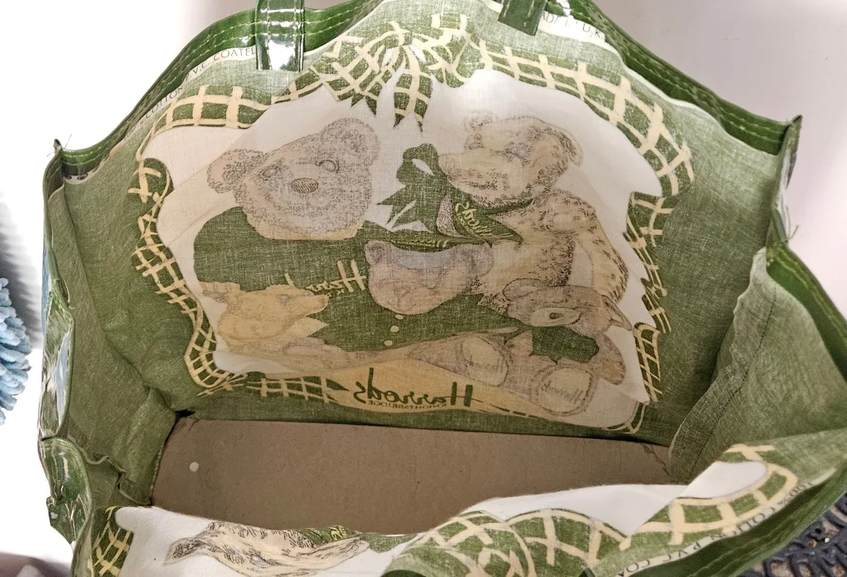 Vintage Harrods Knightsbridge Teddy Bears Tote Shopping Bag image indicator(3)