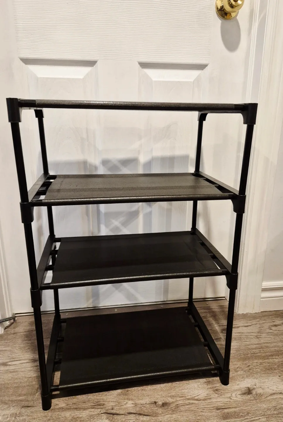 Black 4-Tier Storage/Shoe Rack 17"×12"×25" thumbnail