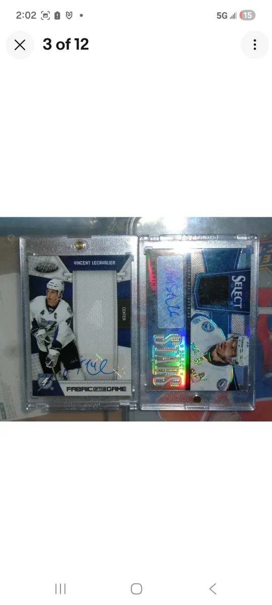 Panini/Vincent Lecavalier/Martin St. Louis/Autos/Card Lot image indicator(3)