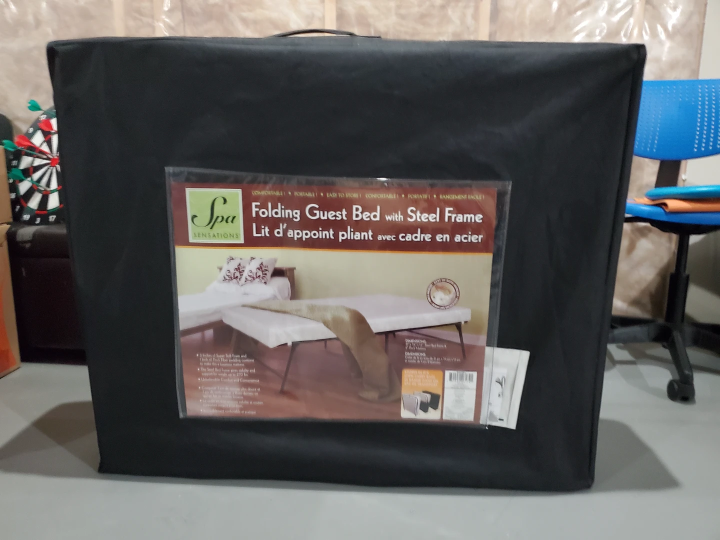 Folding Guest Bed with Steel Frame