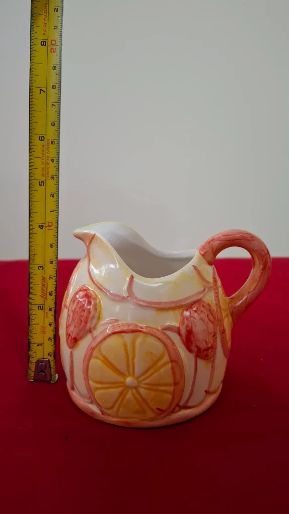 Collectible Vincent Cadeaux Ceramic Creamer & Napkin Holder Set image indicator(7)