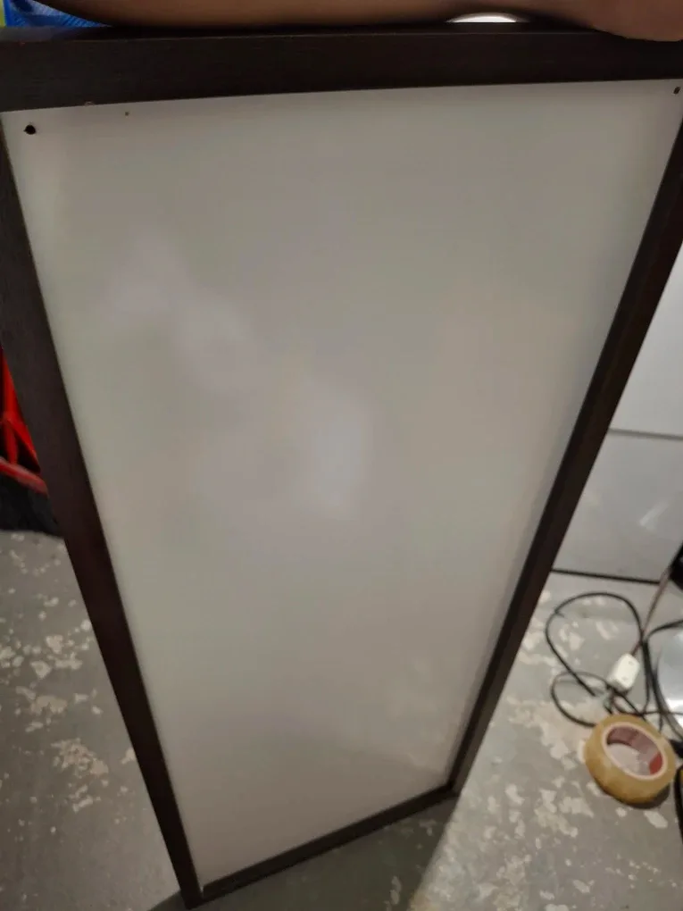 Whiteboard with woodframe non-magnetic 36"x15" image indicator(3)