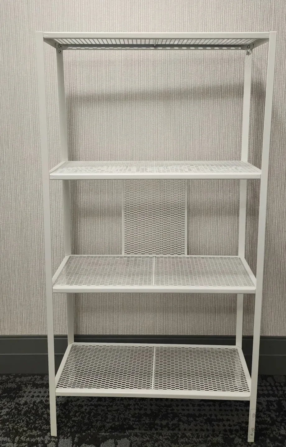 Ikea Baggebo shelf unit ,Metal/ white(60x25x116 cm)