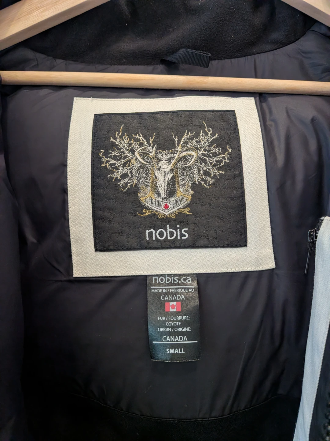 Nobis White Down Bomber Jacket - Size Small - photo 4