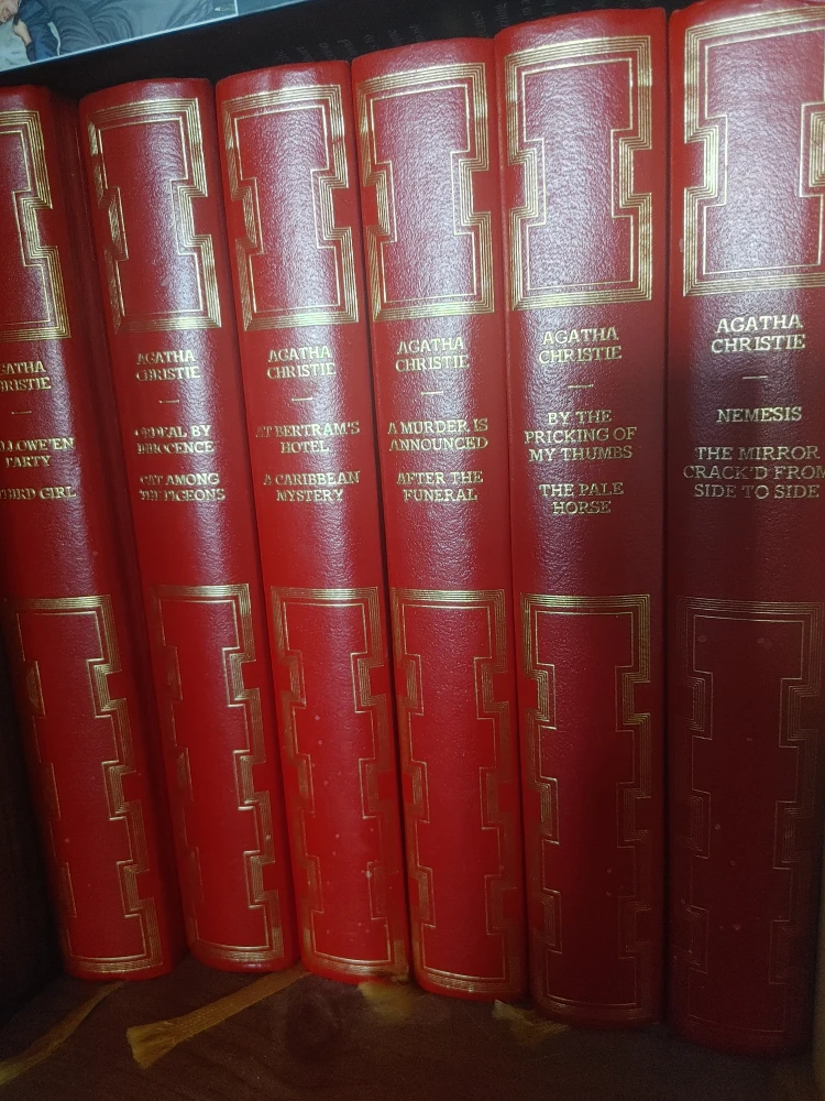 Agatha Christie Red Hardcover Books