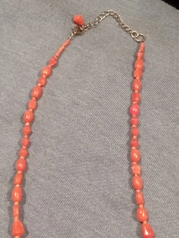 Authentic Italian Red Coral Beaded Necklace image indicator(3)