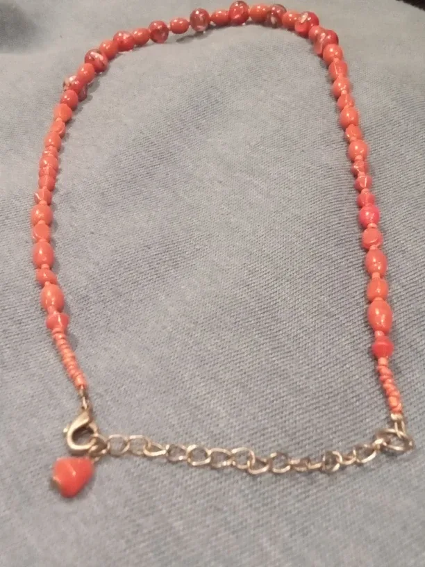 Authentic Italian Red Coral Beaded Necklace image indicator(4)