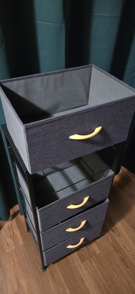 Storage Tower Dresser with Fabric Drawers - photo 4